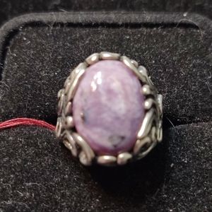 Purplish Jasper Sterling Silver Ring